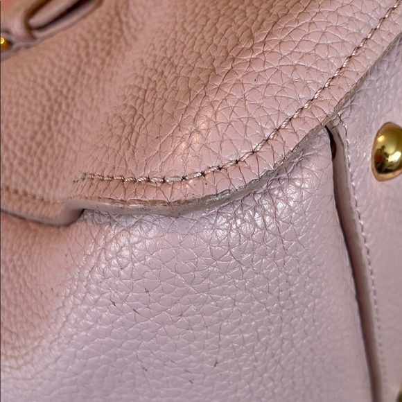 Miu Miu Pink Pebbled Leather Handbag - Picture 10 of 14